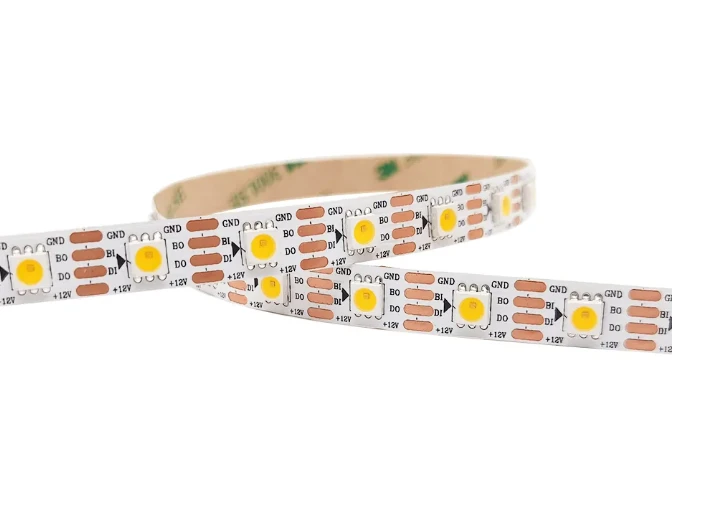 Adresserbare effekter White 5050 LED Strip Innebygd WS2815 IC